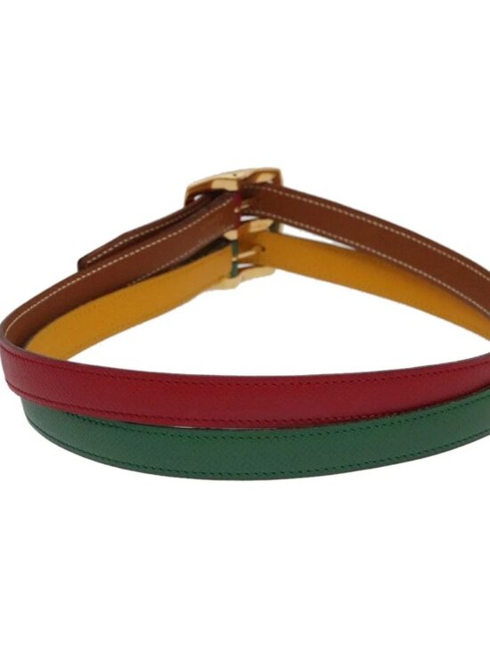HERMES Belt Leather 28.3\
